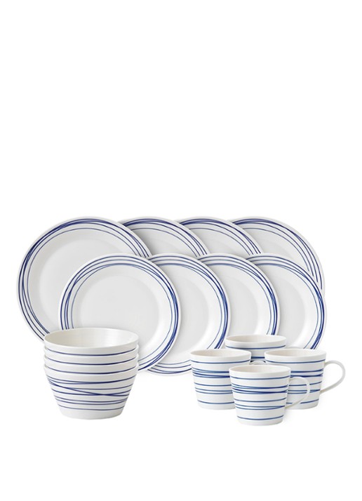 Royal Doulton Pacific Lines serviesset 16-delig - voorkant gebroken wit