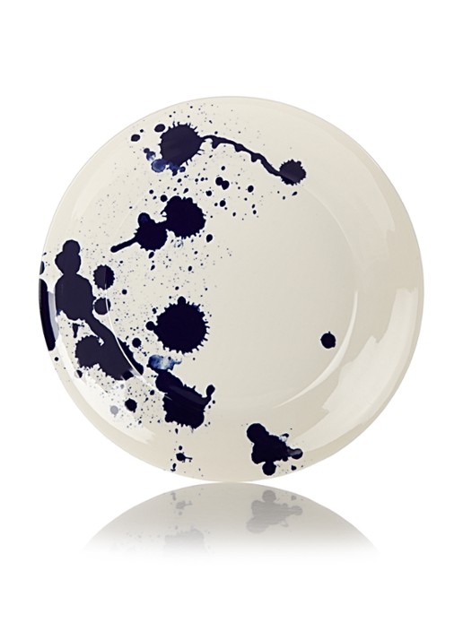 Royal Doulton Pacific Splash ontbijtbord 23 cm - voorkant donkerblauw