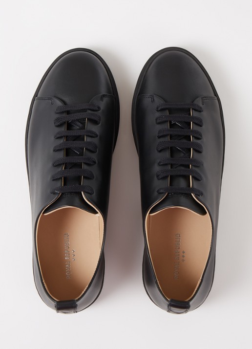 Royal RepubliQ Doric sneaker van leer - detail 4 zwart