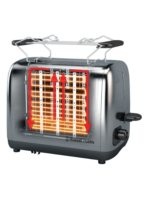 Russell Hobbs Adventure broodrooster 2-slots - detail 4 zilver