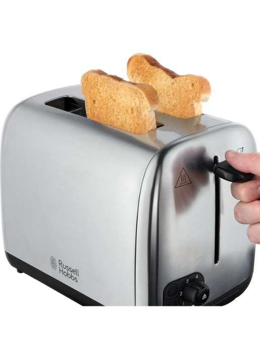 Russell Hobbs Adventure broodrooster 2-slots - voorkant 8 zilver