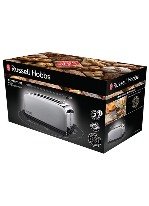 Russell Hobbs Adventure broodrooster 2-slots - achterkant 8 zilver