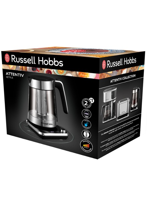 Russell Hobbs Attentiv waterkoker 1,7 liter 26200-70 - achterkant multicolor