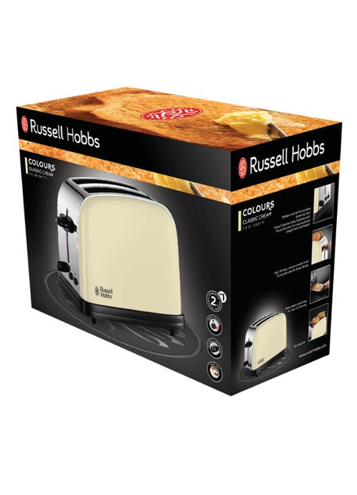 Russell Hobbs Colours Plus Classic broodrooster 2-slots - detail creme