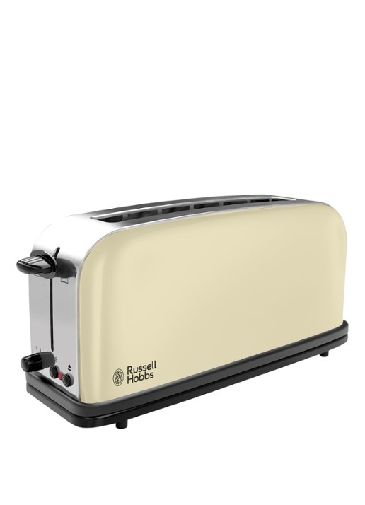 Russell Hobbs Colours Plus+ extra lange broodrooster 1-slot 21395-56  - voorkant 4 creme
