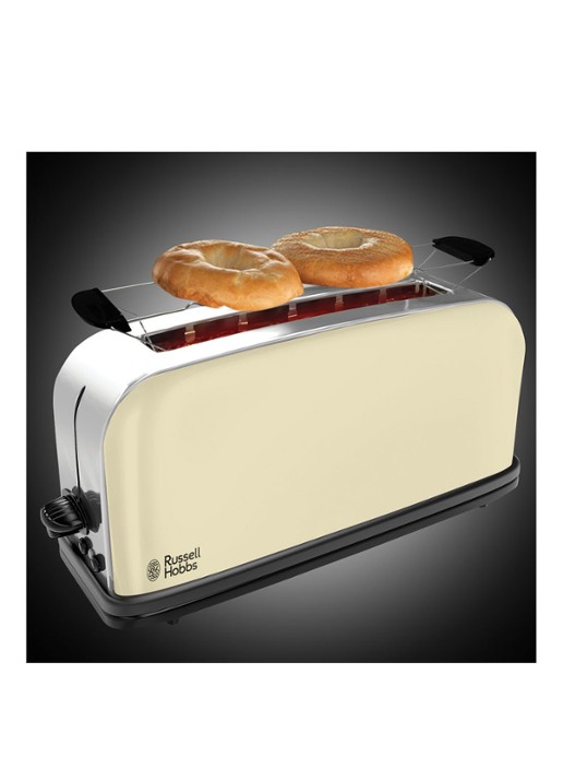 Russell Hobbs Colours Plus+ extra lange broodrooster 1-slot 21395-56  - voorkant 5 creme
