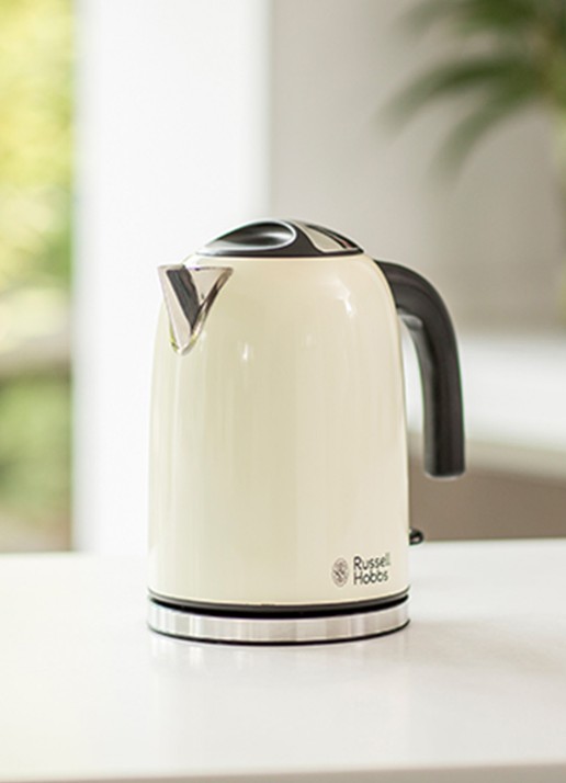 Russell Hobbs Colours Plus waterkoker 1,7 liter 20415-70 - voorkant 7 creme