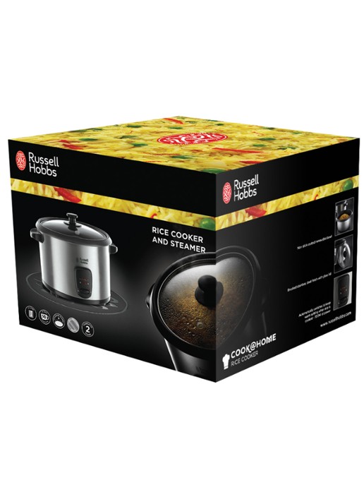 Russell Hobbs Cook at Home rijstkoker 1,8 liter 19750-56 - achterkant 3 zilver