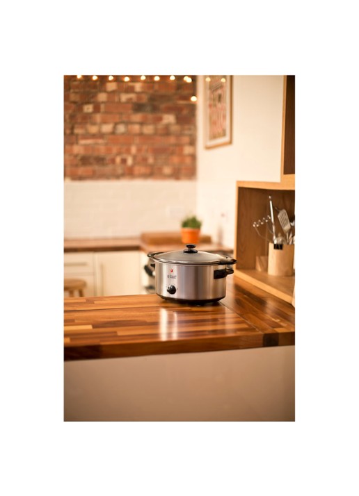 Russell Hobbs Cook at Home slowcooker 3,5 liter 22740-56 - detail 7 zilver
