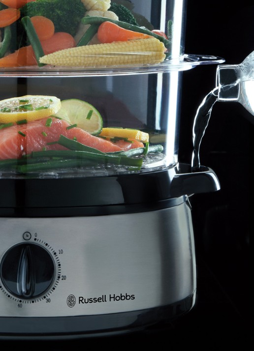 Russell Hobbs Cook@Home stoomkoker 9 liter 19270-56 - achterkant zilver
