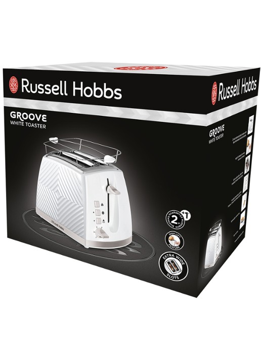 Russell Hobbs Groove broodrooster 2-slots - achterkant 7 wit
