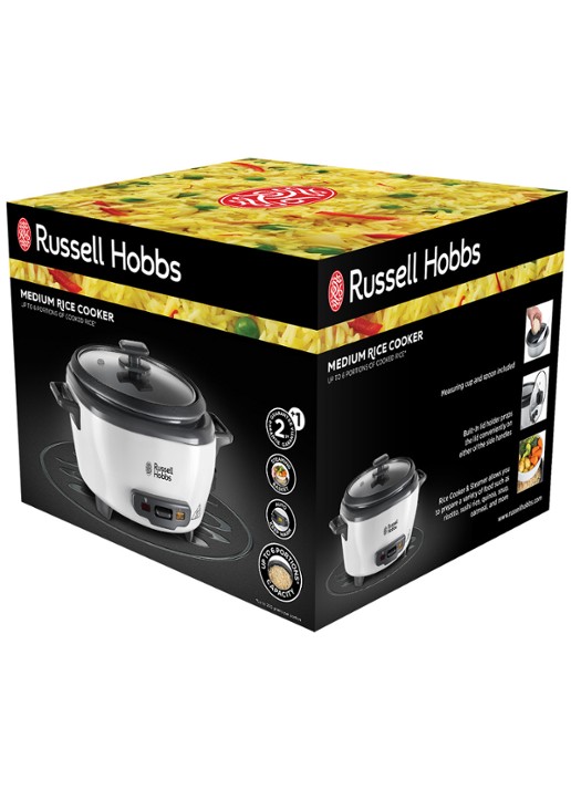 Russell Hobbs Medium rijstkoker 6 porties 27030-56 - achterkant wit