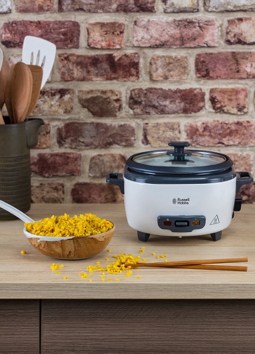 Russell Hobbs Medium rijstkoker 6 porties 27030-56 - voorkant 7 wit