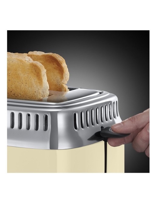 Russell Hobbs Retro Vintage broodrooster 2-slots - detail creme