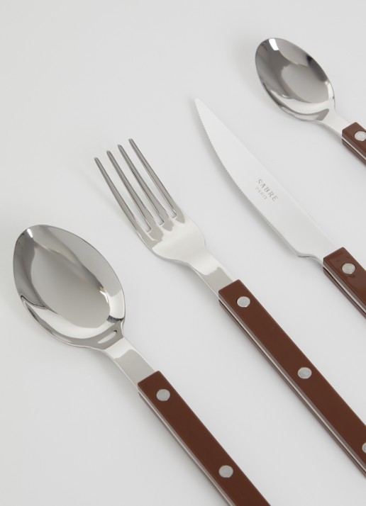 Sabre Bistrot bestekset 4- delig - voorkant 2 bruin