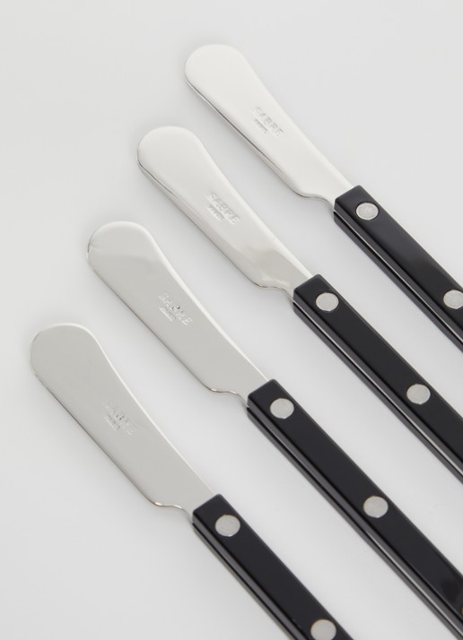 Sabre Bistrot botermes set van 4 - voorkant 2 zwart