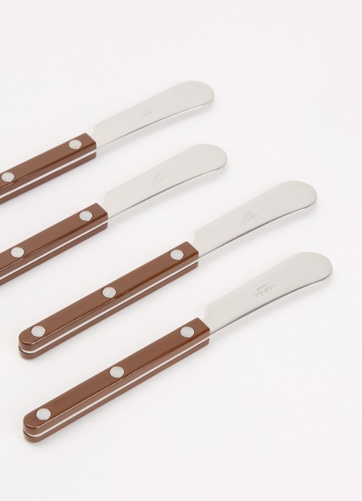 Sabre Bistrot botermes set van 4 - voorkant 2 bruin