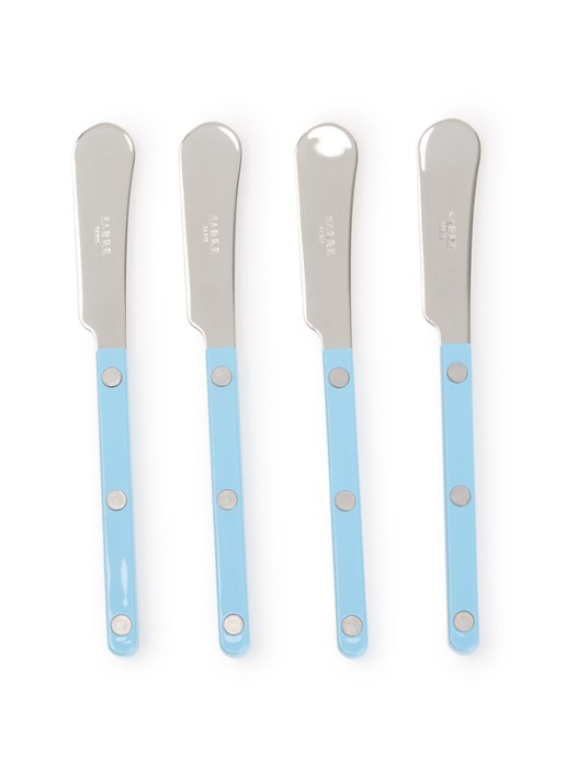 Sabre Bistrot botermes set van 4 - voorkant lichtblauw