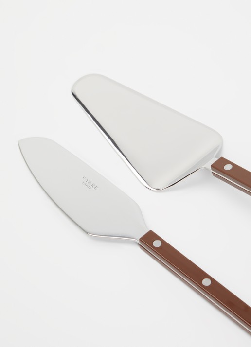 Sabre Bistrot taartbestek 2-delig - voorkant 2 bruin