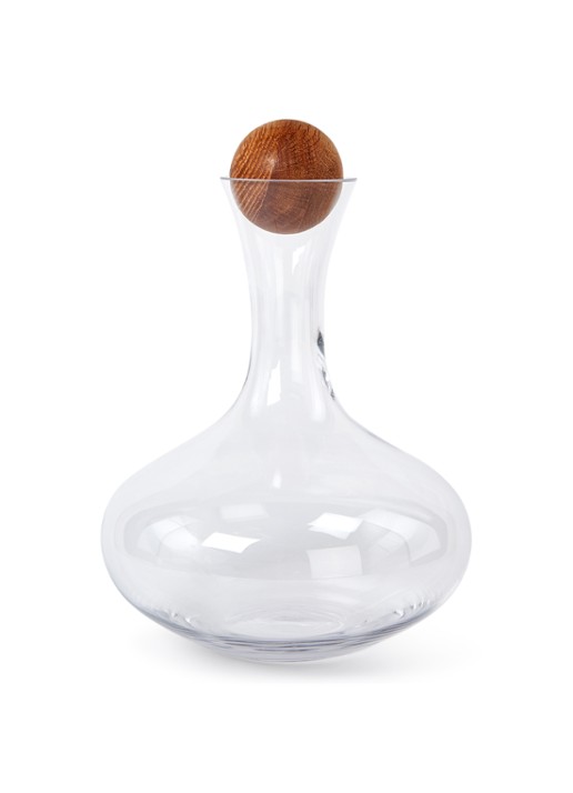 Sagaform Nature wijnkaraf 2 liter - voorkant transparant