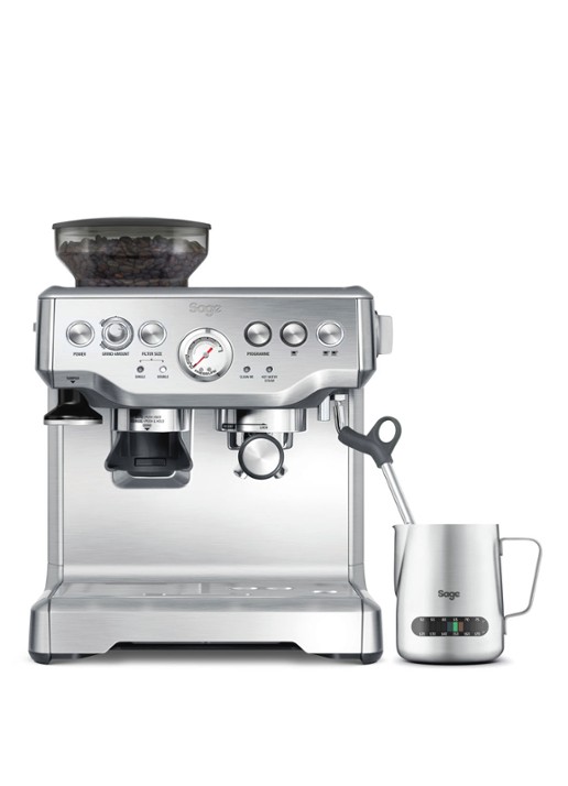 Sage Barista Express koffiemachine BES875BSS  - detail zilver