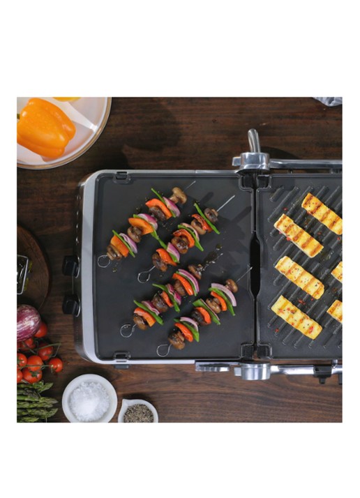 Sage The BBQ & Press contactgrill 35,1 x 37,5 cm SGR700BSS4EEU1 - voorkant 6 zilver
