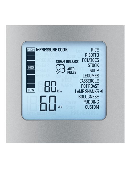 Sage The Fast Slow Pro slowcooker 6 liter SPR700BSS4EEU1 - detail 3 zilver
