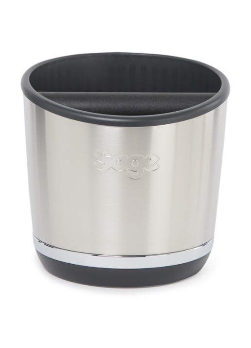 Sage The knock Box 20 koffie uitklopbak 16,5 cm - voorkant metallic