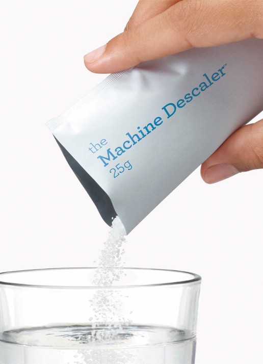 Sage The Machine Descaler ontkalker 25 gram set van 6 - achterkant 3 wit