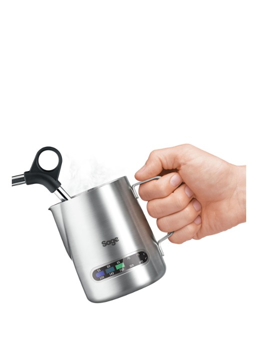 Sage The Temp Control melkkan met thermometer 480 ml - voorkant 2 zilver