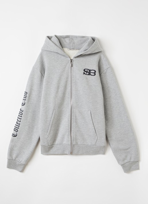 Saint Blanc Collective Academy sweatvest met logo- en backprint