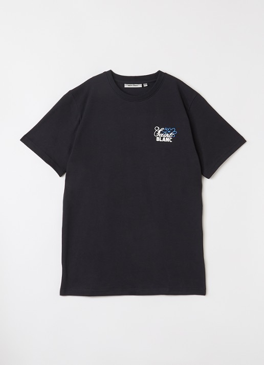 Saint Blanc Flower T-shirt met logo- en backprint