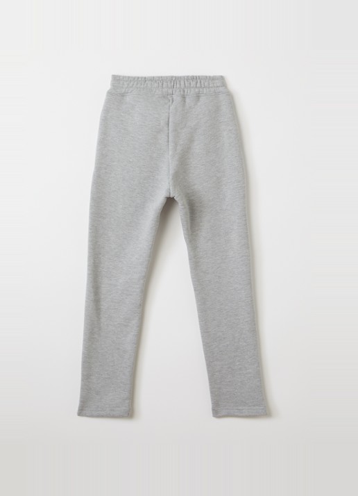 Saint Blanc Full Service straight fit joggingbroek met logoborduring - voorkant 3 grijsmele