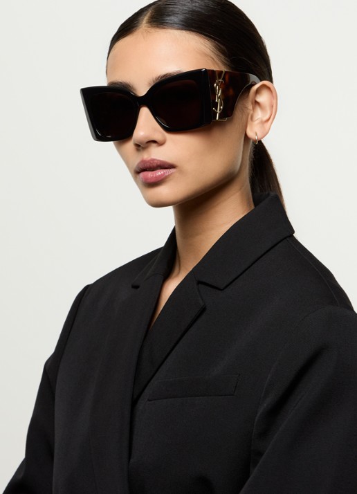 Saint Laurent Blaze zonnebril SLM119 - voorkant 5 zwart