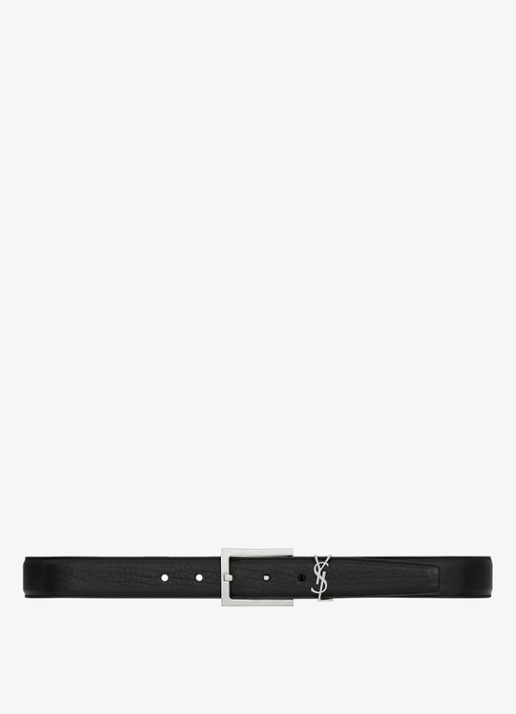 Saint Laurent Boucle Carree riem van lamsleer