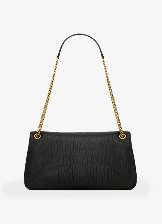 Saint Laurent Calypso Medium schoudertas van lamsleer - detail 2 zwart
