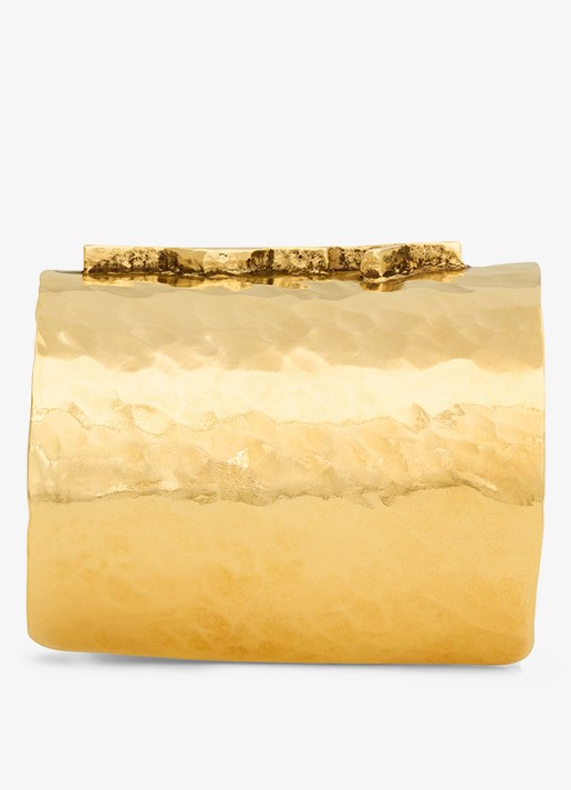 Saint Laurent Cassandre bangle met logo - detail goud
