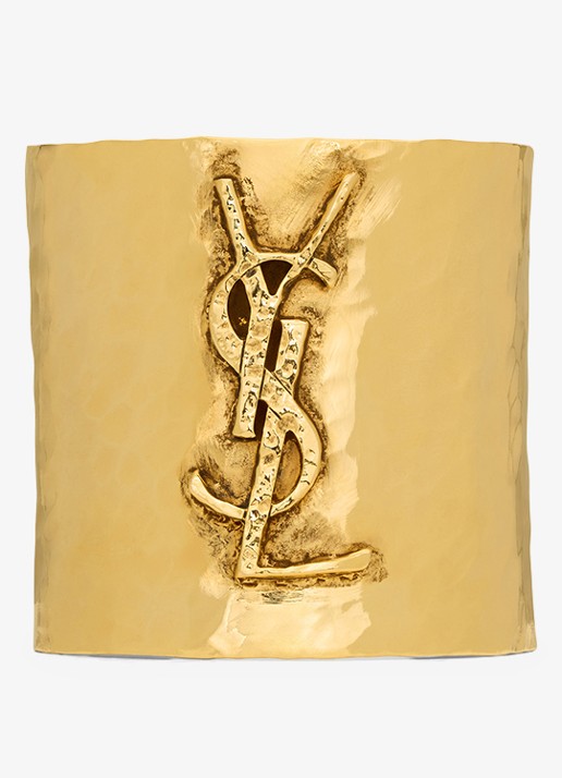 Saint Laurent Cassandre bangle met logo - detail 2 goud
