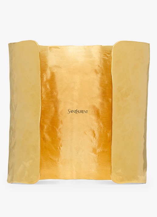 Saint Laurent Cassandre bangle met logo - detail 3 goud