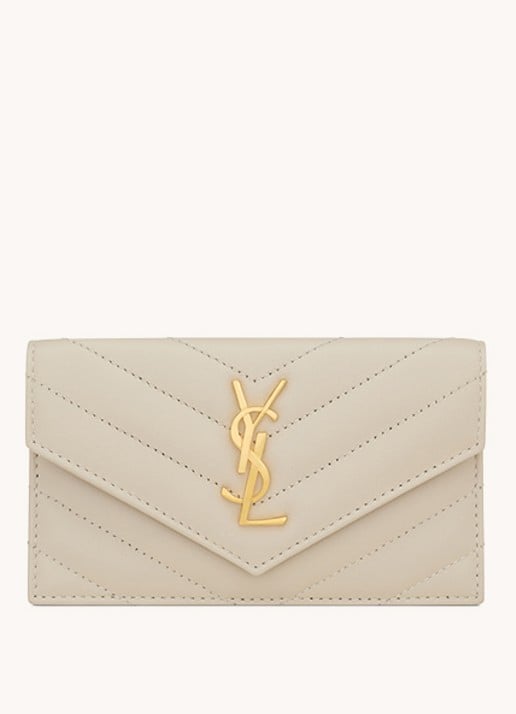 Saint Laurent Cassandre Matelassé portemonnee van quilted kalfsleer