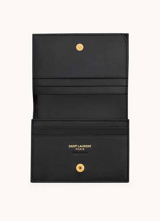 Saint Laurent Cassandre Matelassé portemonnee van quilted kalfsleer - detail 4 zwart