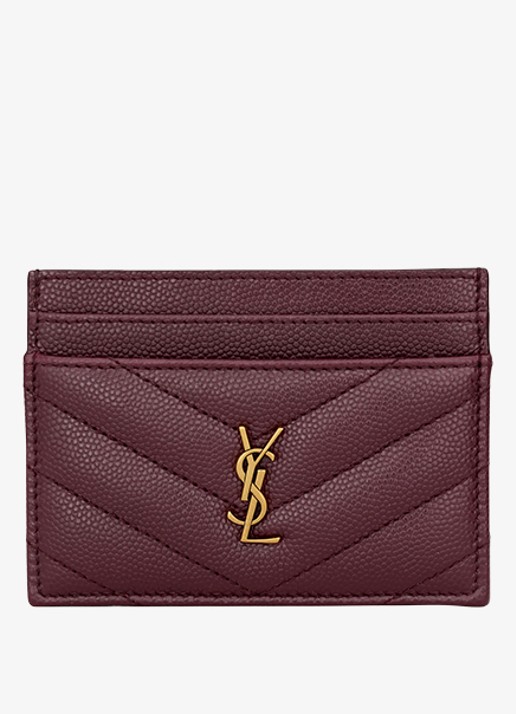 Saint Laurent Cassandre pasjeshouder van kalfsleer