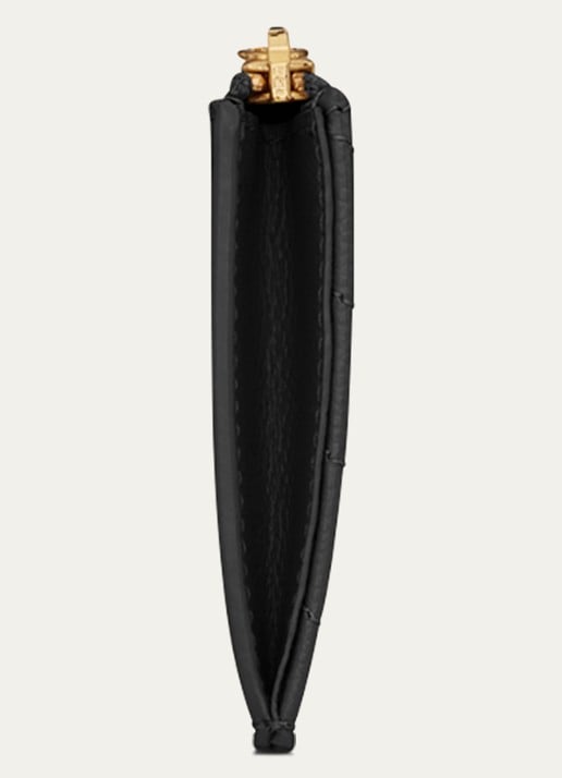 Saint Laurent Cassandre Zip Fragments pasjeshouder van kalfsleer - detail 2 zwart