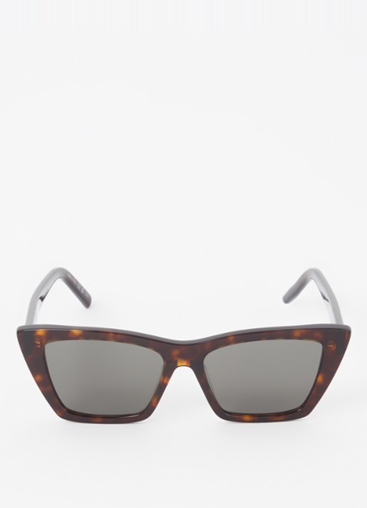 Saint Laurent Cat Eye zonnebril SL276 - detail donkerbruin