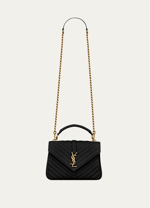 Saint Laurent College Medium crossbodytas van quilted kalfsleer