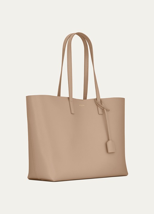 Saint Laurent E/W shopper van kalfsleer - detail 5 beige