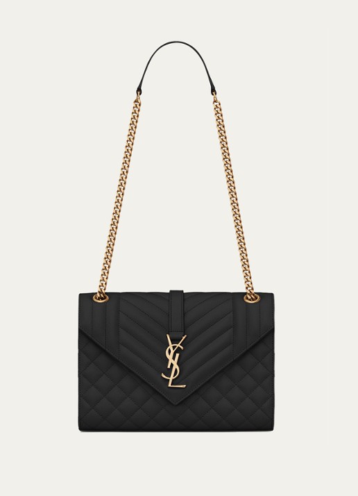 Saint Laurent Envelope Medium schoudertas van kalfsleer