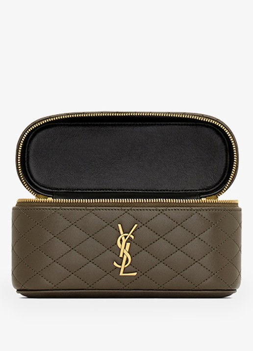 Saint Laurent Gaby handtas van lamsleer - detail 4 bronsgroen