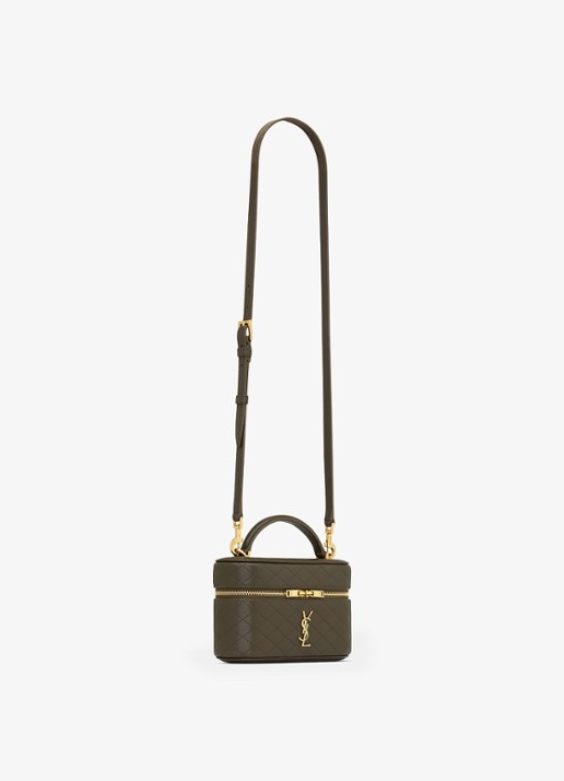 Saint Laurent Gaby handtas van lamsleer - detail 5 bronsgroen