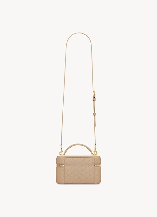 Saint Laurent Gaby Vanity handtas van lamsleer - achterkant 2 beige